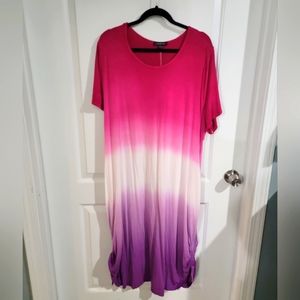 Multi Colored Midi Dress